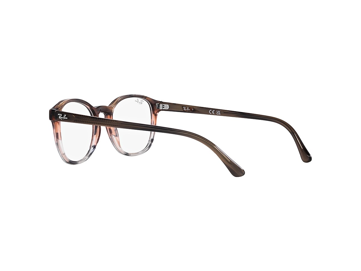 apotheker Hilarisch kruis Rb5417 Optics Eyeglasses with Striped Brown & Red Frame | Ray-Ban®