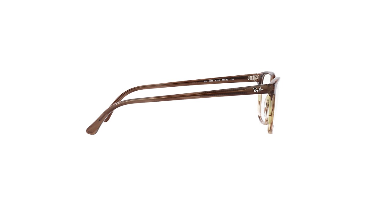 RB5418 OPTICS Eyeglasses with Striped Brown & Green Frame - RB5418