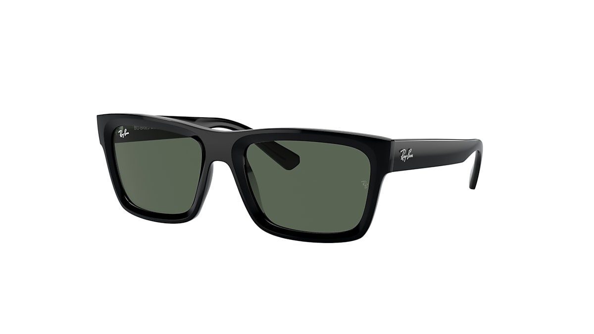 WARREN BIO-BASED Sunglasses in Black and Green - Ray-Ban