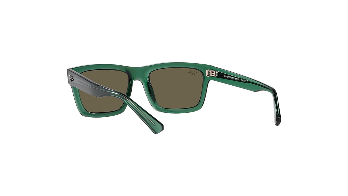 WARREN BIO-BASED Sunglasses in Transparent Green and Brown