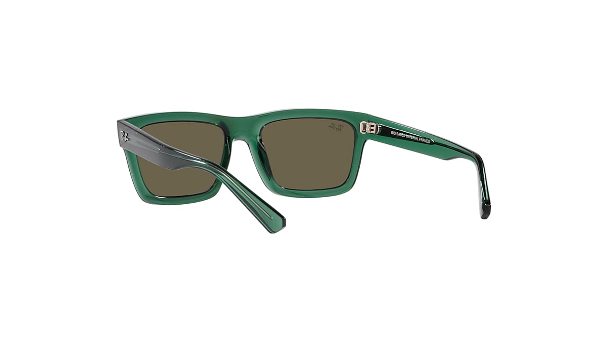 サングラス ^ONE BRILLIANT^ AndrewOB476Green Tint Andrew-OB476-Green Tin WARREN BIO-BASED Sunglasses in Transparent Green and Brown