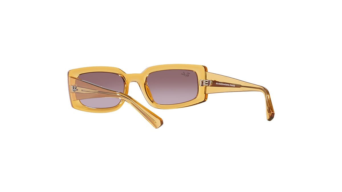 KILIANE BIO-BASED Sunglasses in Transparent Yellow and Dark Violet
