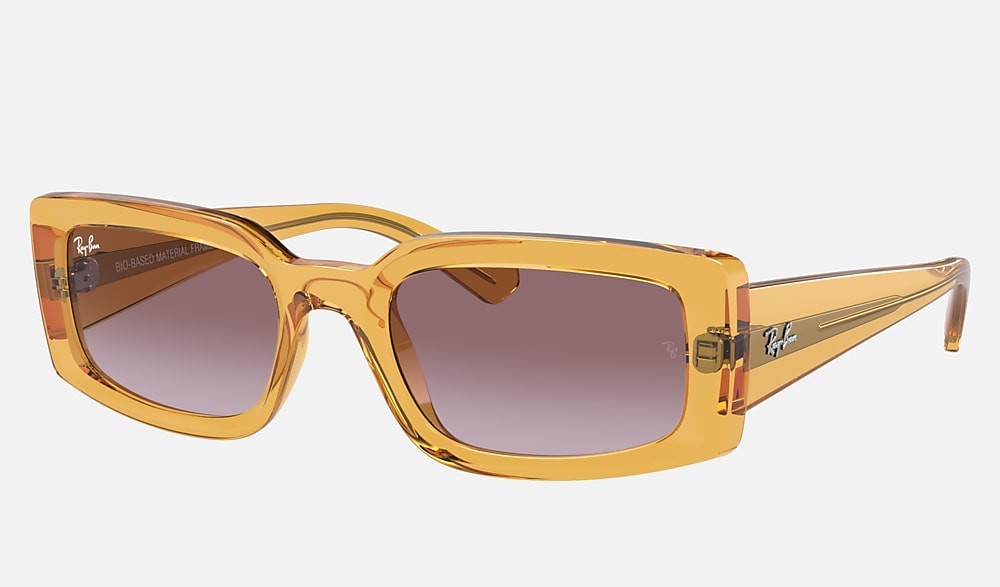 KILIANE BIO-BASED Sunglasses in Transparent Yellow and Dark Violet