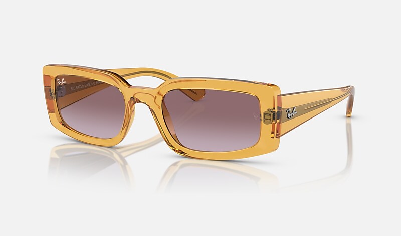 KILIANE BIO-BASED Sunglasses in Transparent Yellow and Dark Violet