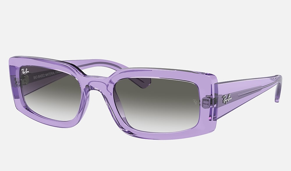 KILIANE BIO-BASED Sunglasses in Transparent Violet and Light Grey