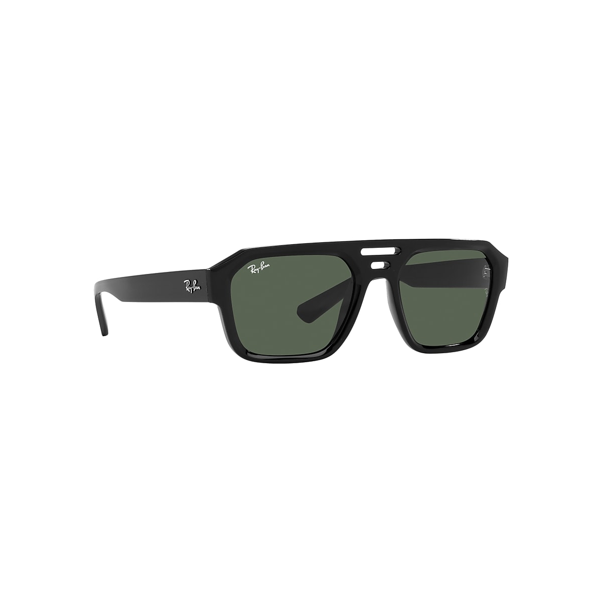 Ray-Ban Sunglasses Corrigan Bio-based Black Frame Green Lenses