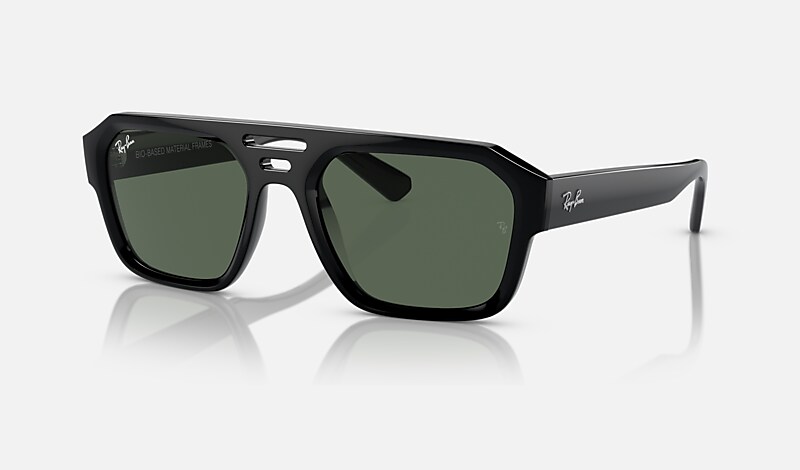 CORRIGAN BIO-BASED Sunglasses in Black and Green - RB4397 | Ray