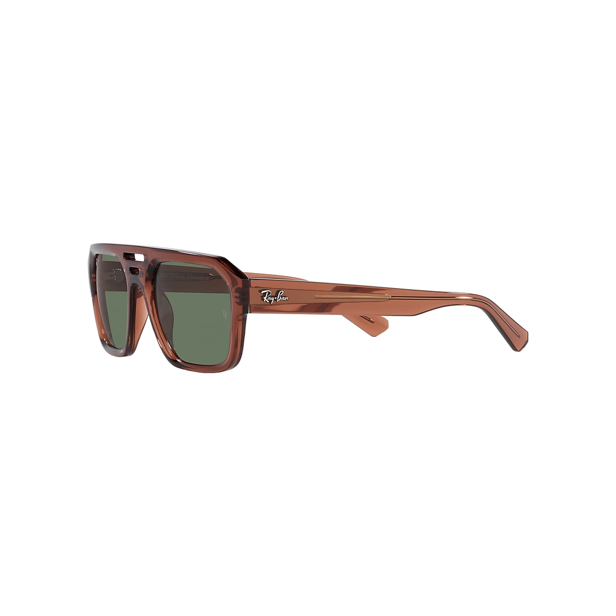 CORRIGAN BIO-BASED Sunglasses in Transparent Brown and Green