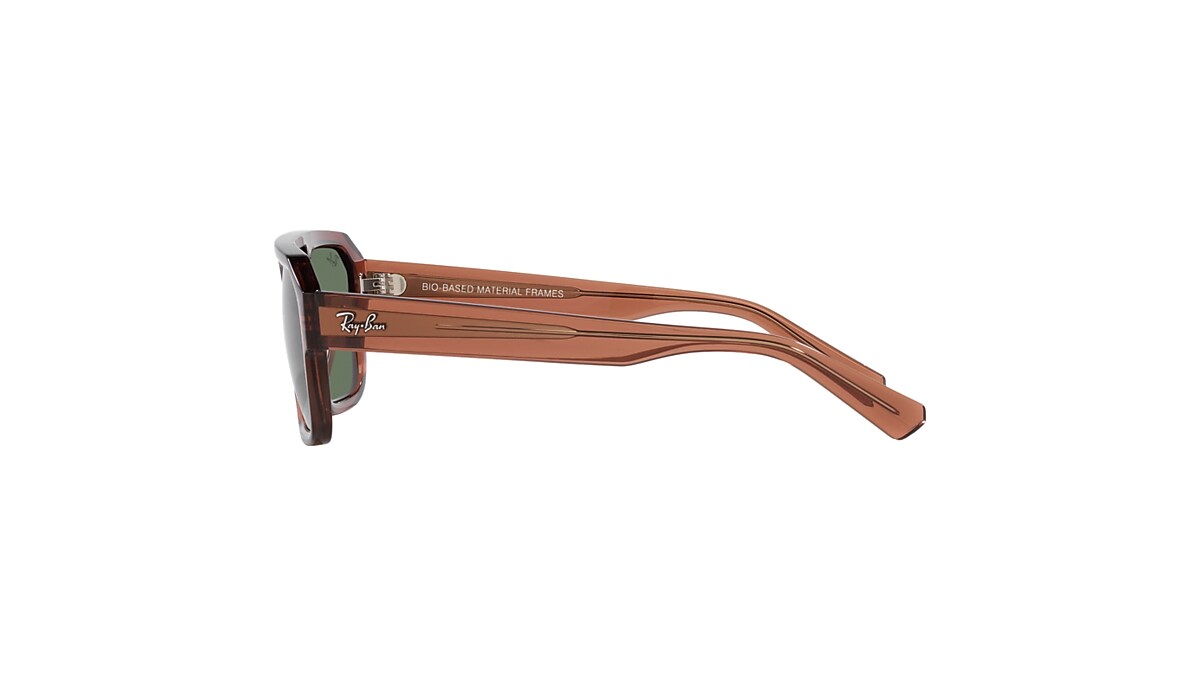 CORRIGAN BIO-BASED Sunglasses in Transparent Brown and Green