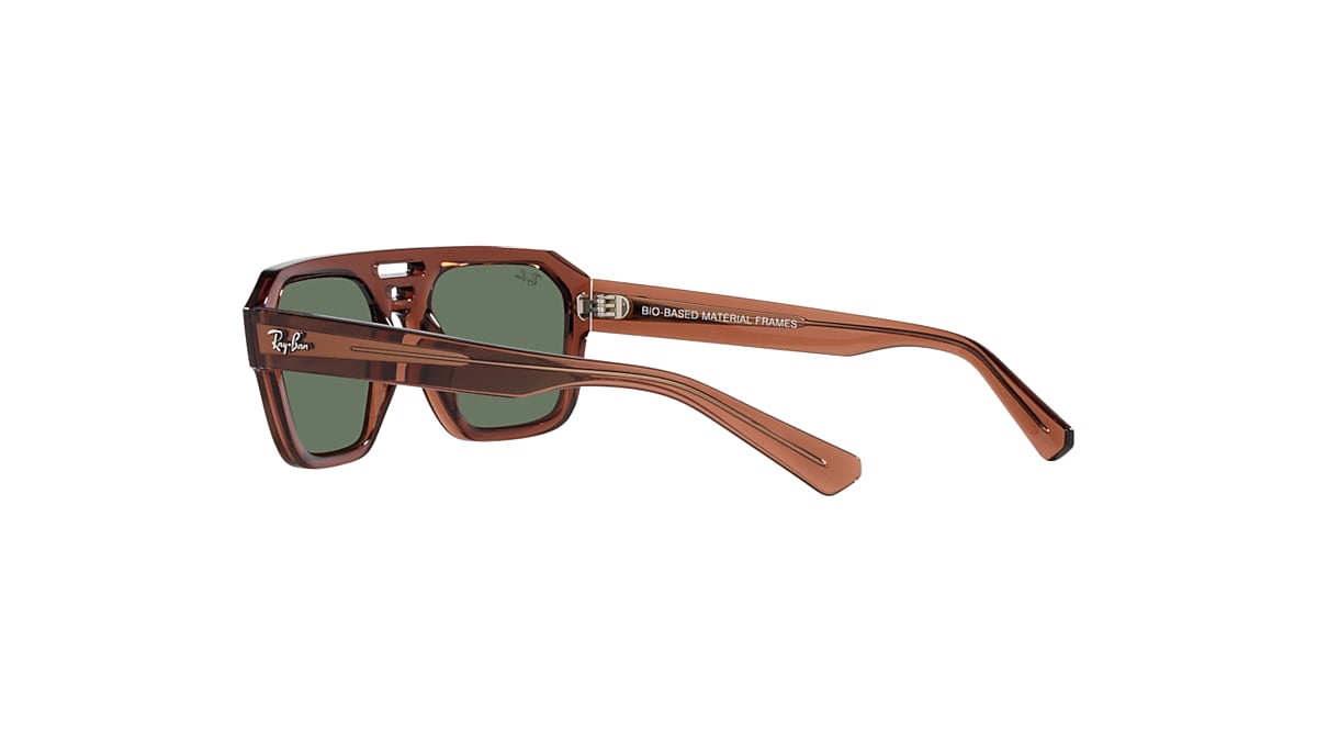 CORRIGAN BIO-BASED Sunglasses in Transparent Brown and Green