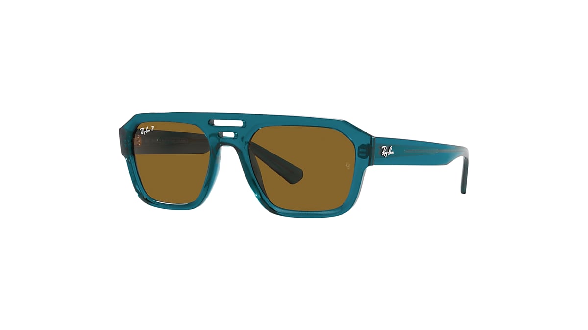 CORRIGAN BIO-BASED Sunglasses in Transparent Light Blue and