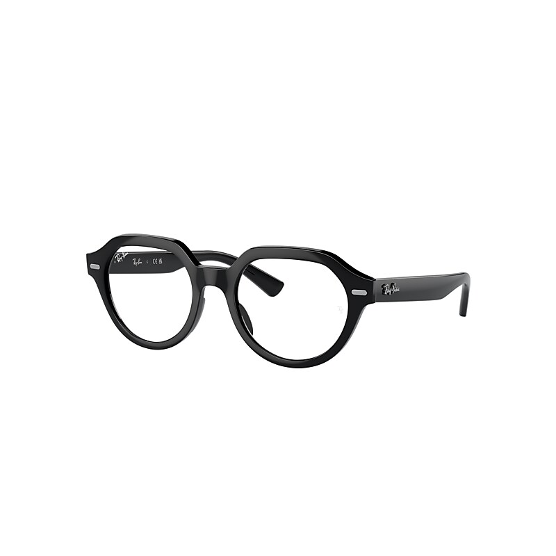 Ray Ban Eyeglasses Unisex Gina Optics - Black Frame Clear Lenses Polarized 51-20