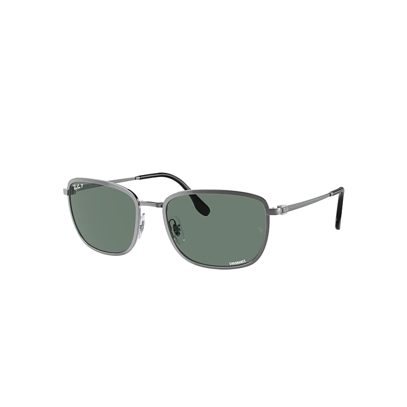 Ray Ban Rb3705 Chromance Sunglasses Gunmetal Frame Grey Lenses Polarized 57-19