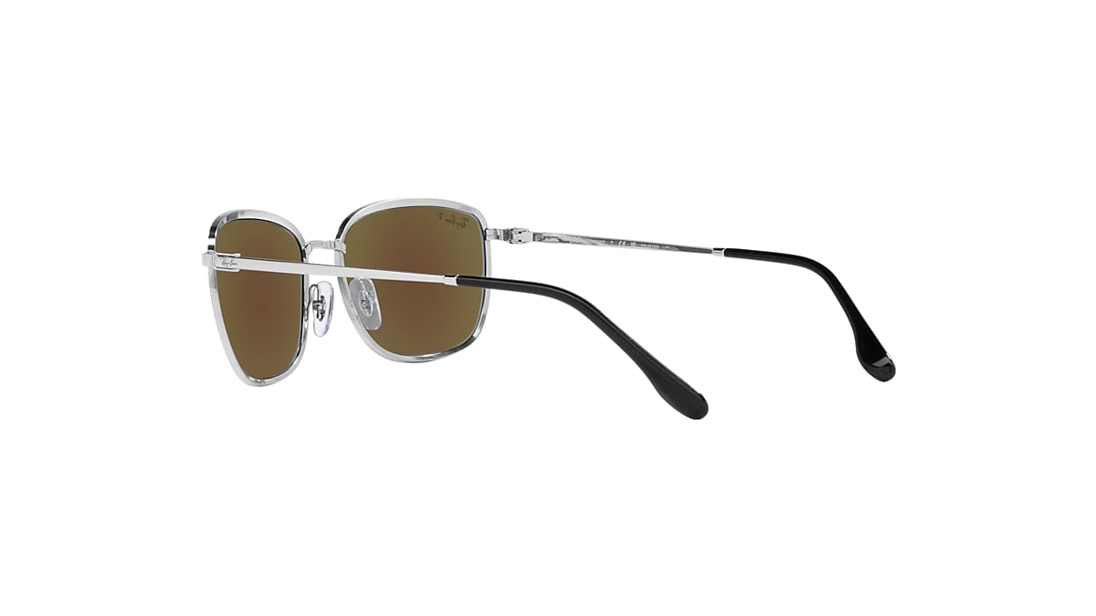 RB3705 CHROMANCE Sunglasses in Black On Silver and Grey - RB3705