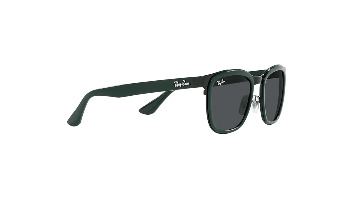 CLYDE Sunglasses in Green On Black and Dark Grey - RB3709 | Ray