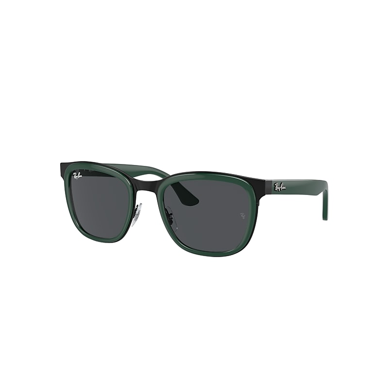 Shop Ray Ban Clyde Sunglasses Black Frame Grey Lenses 53-22