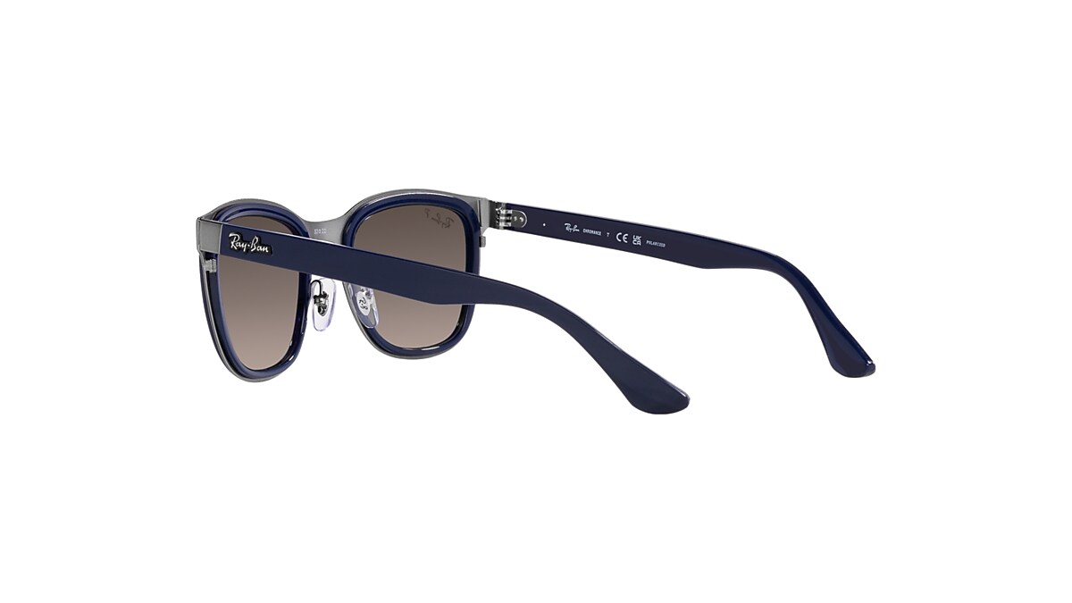 CLYDE Sunglasses in Blue On Gunmetal and Silver - RB3709 | Ray-Ban® EU