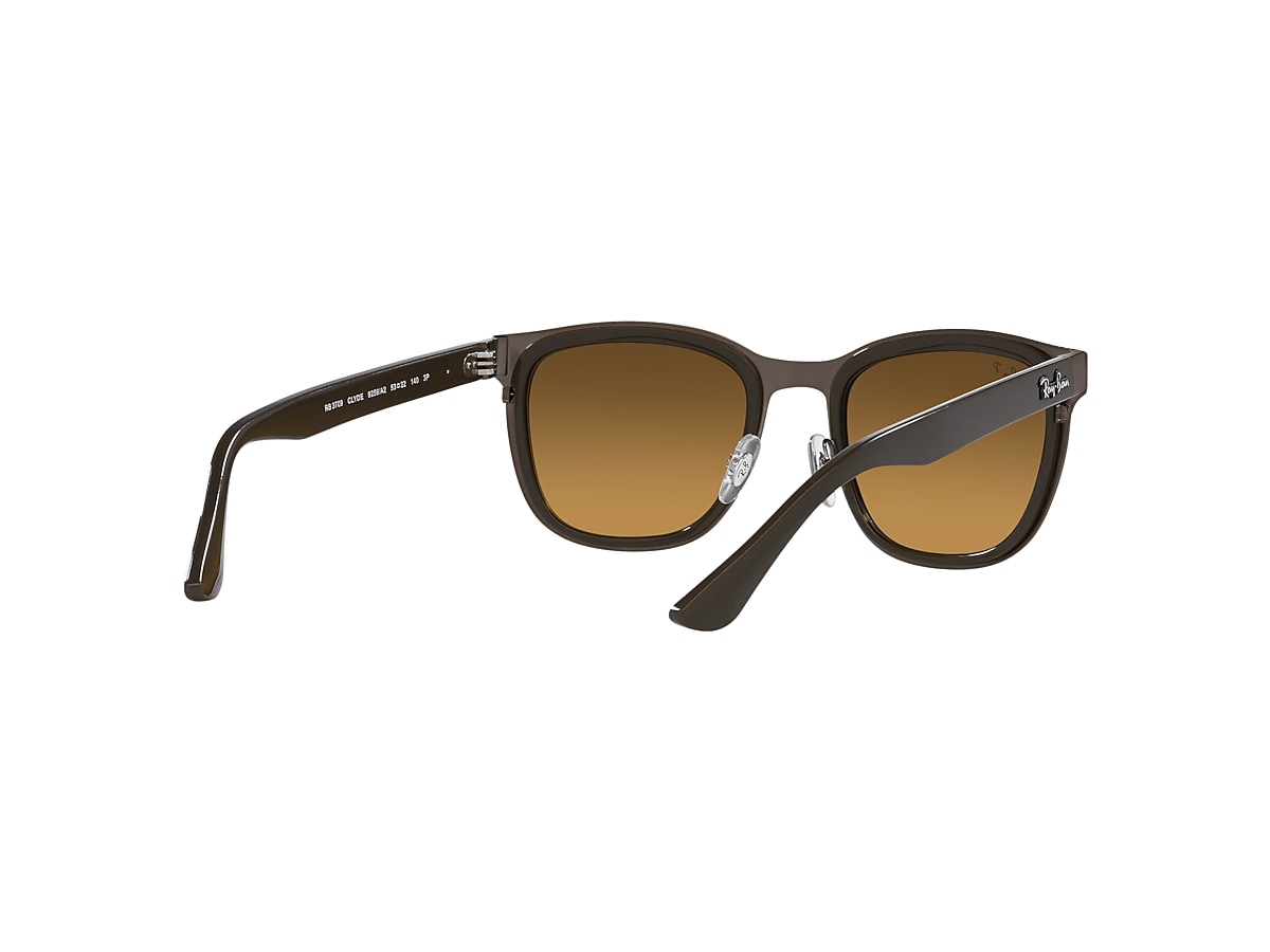 CLYDE Sunglasses in Brown On Copper and Brown/Grey - RB3709 | Ray