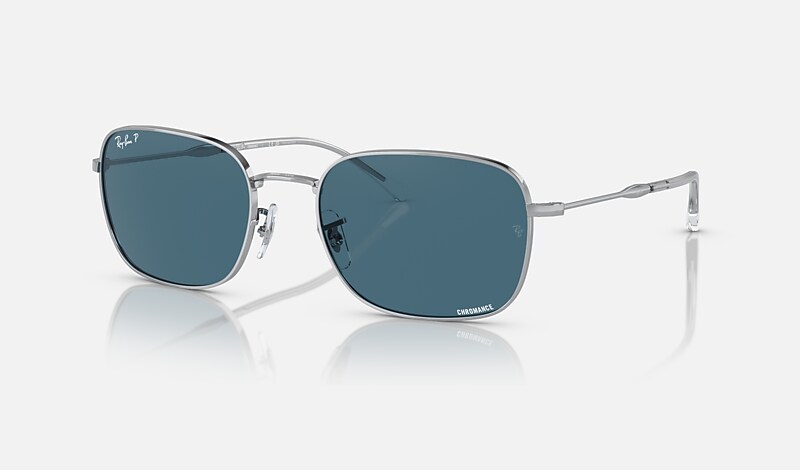 Ray ban silver frame cheap blue lens