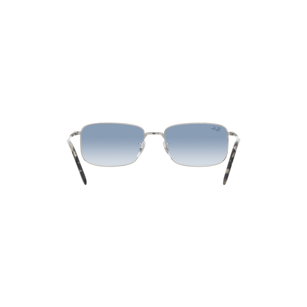 Ray-Ban Rb3717 Sunglasses Silver Frame Blue Lenses 60-18