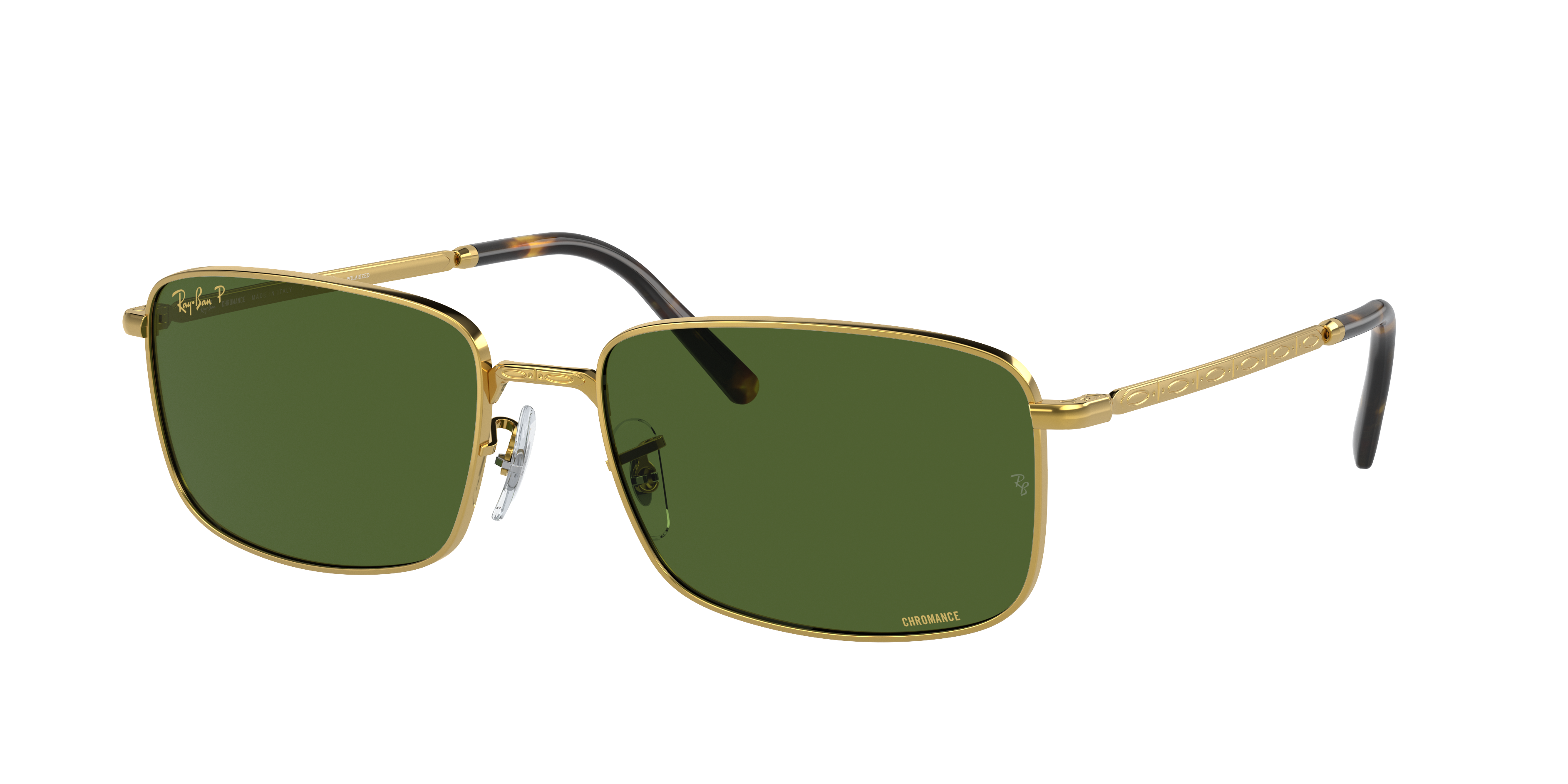 Gold Sunglasses In Dark Green And Rb3717 RB3717 Ray Ban gold-sunglasses-in-dark-green-and-rb3717-rb3717-ray-ban
