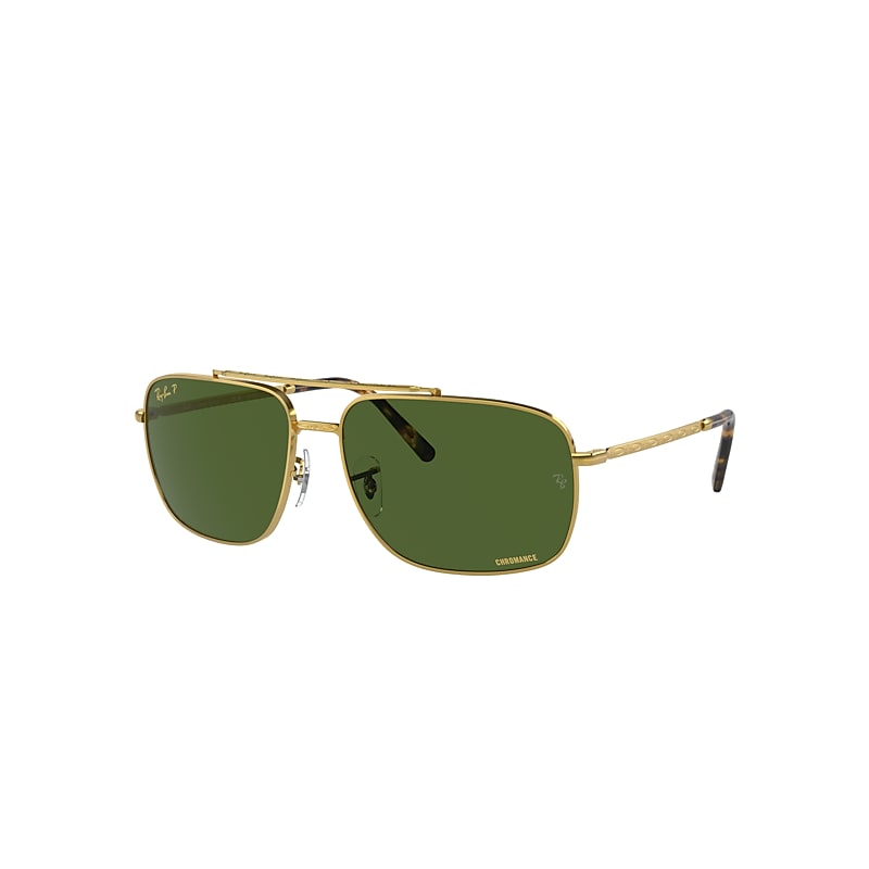 Ray Ban Rb3796 Sunglasses Legend Gold Frame Green Lenses Polarized 59 15