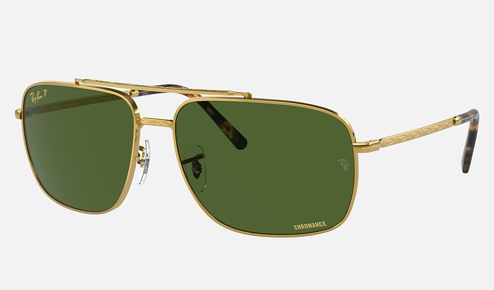 RB3796 Sunglasses in Gold and Dark Green - RB3796 | Ray-Ban®