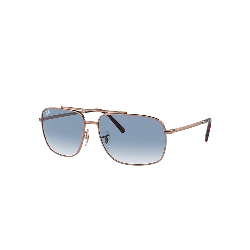 Ray Ban Sunglasses Unisex Rb3796 - Rose Gold Frame Blue Lenses 59-15