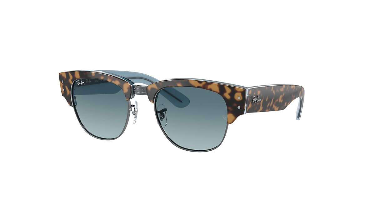 MEGA CLUBMASTER Sunglasses in Havana On Blue On Gunmetal and Blue  