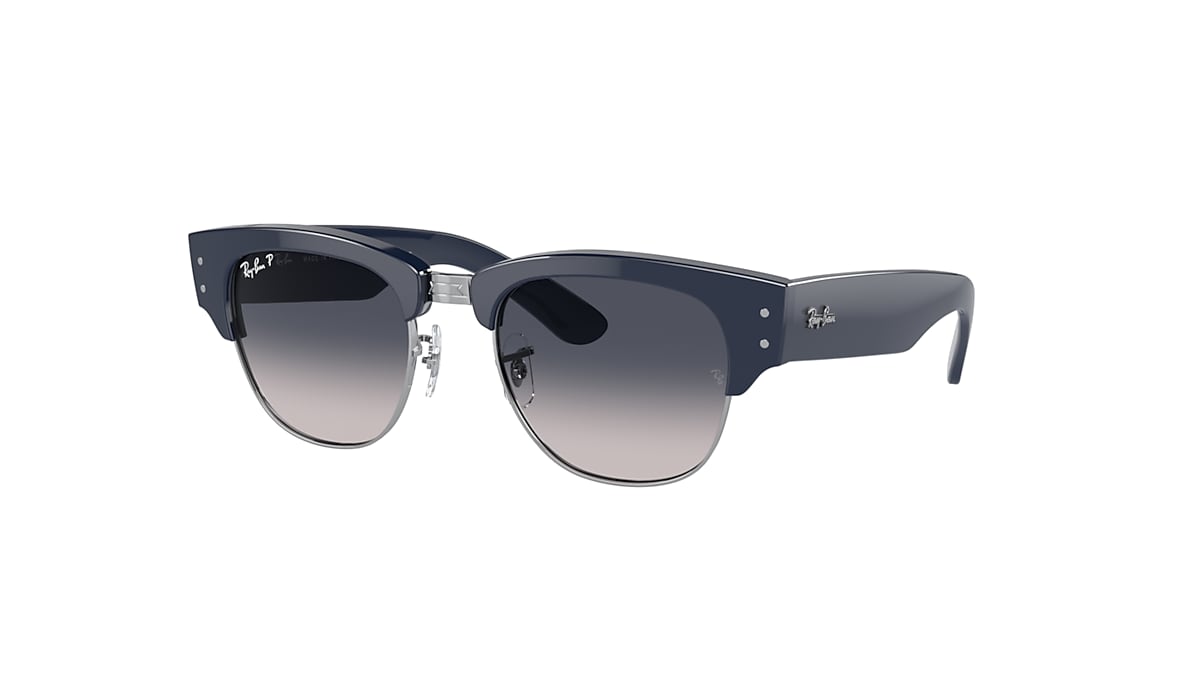 MEGA CLUBMASTER Sunglasses in Blue On Silver and Blue 