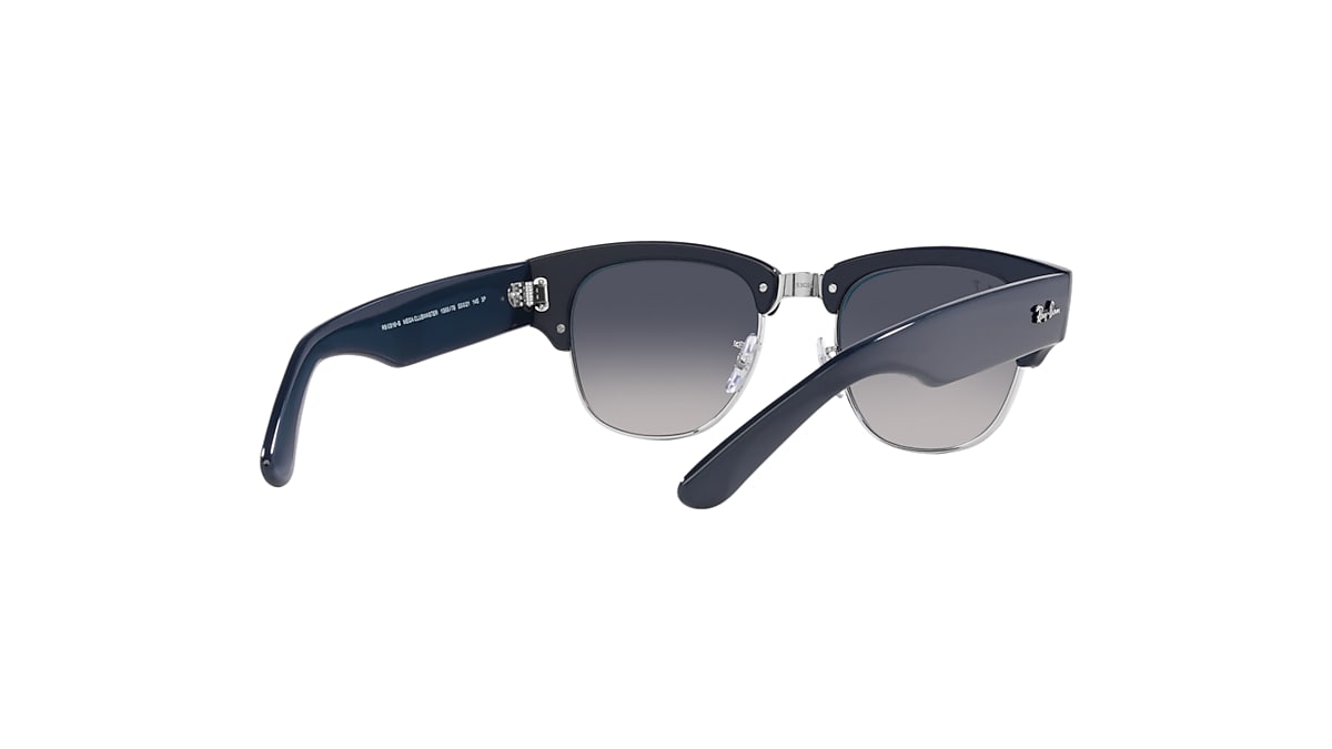 MEGA CLUBMASTER Sunglasses in Blue On Silver and Blue - RB0316S