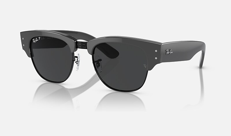 MEGA CLUBMASTER Sunglasses in Grey On Black and Black - RB0316S