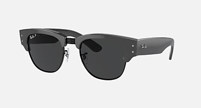 MEGA CLUBMASTER Sunglasses in Grey On Black and Black Polarized