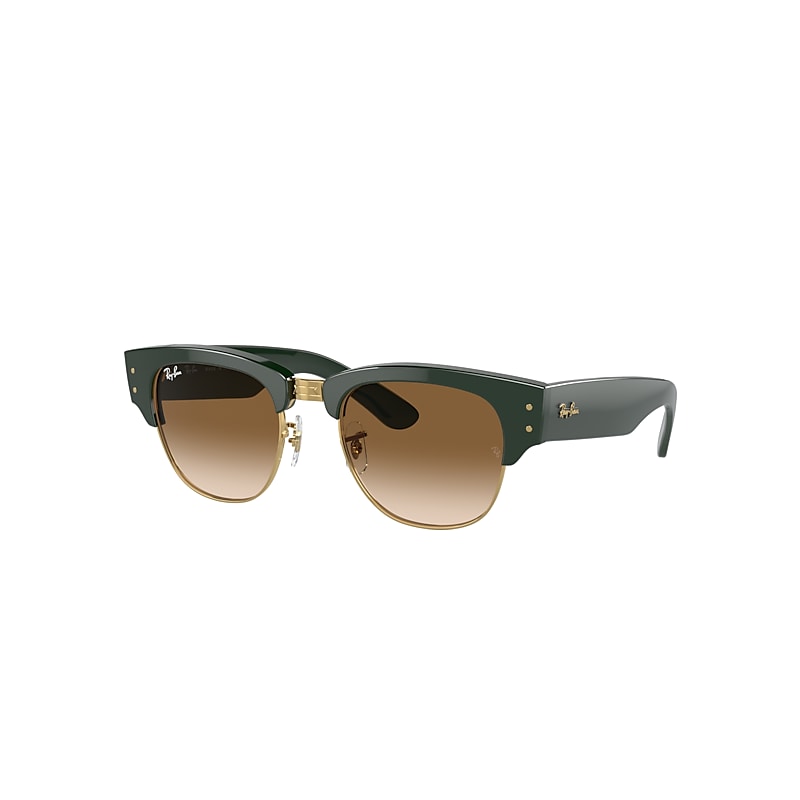 Ray Ban Sunglasses Unisex Mega Clubmaster - Green Frame Brown Lenses 50-21
