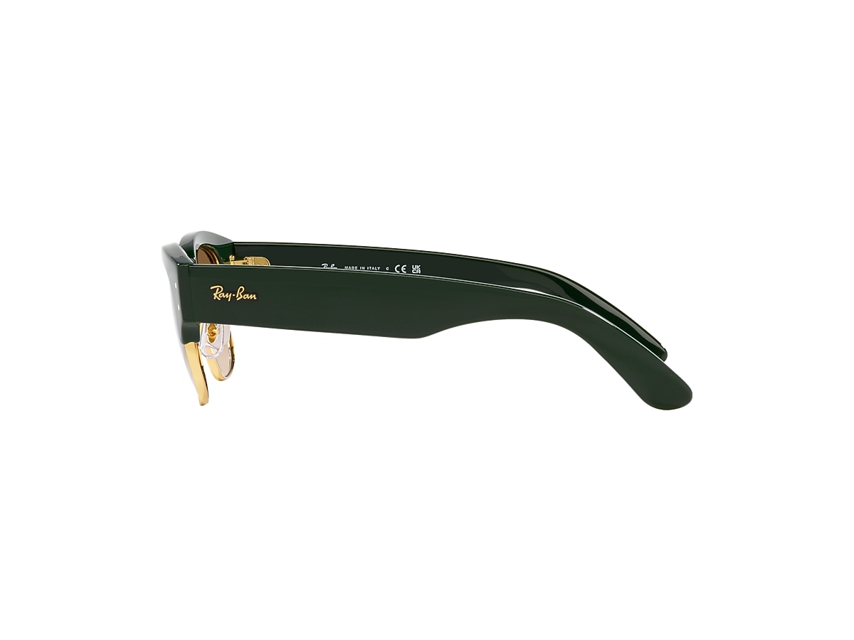 MEGA CLUBMASTER Sunglasses in Green On Gold and Light Brown