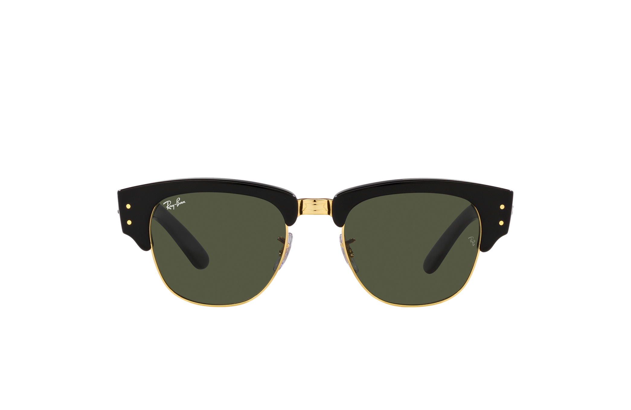 レイバン Ray-Ban 53 mm 0RB0316S Mega クラブmaster メンズ サングラス Black on Arista/Green