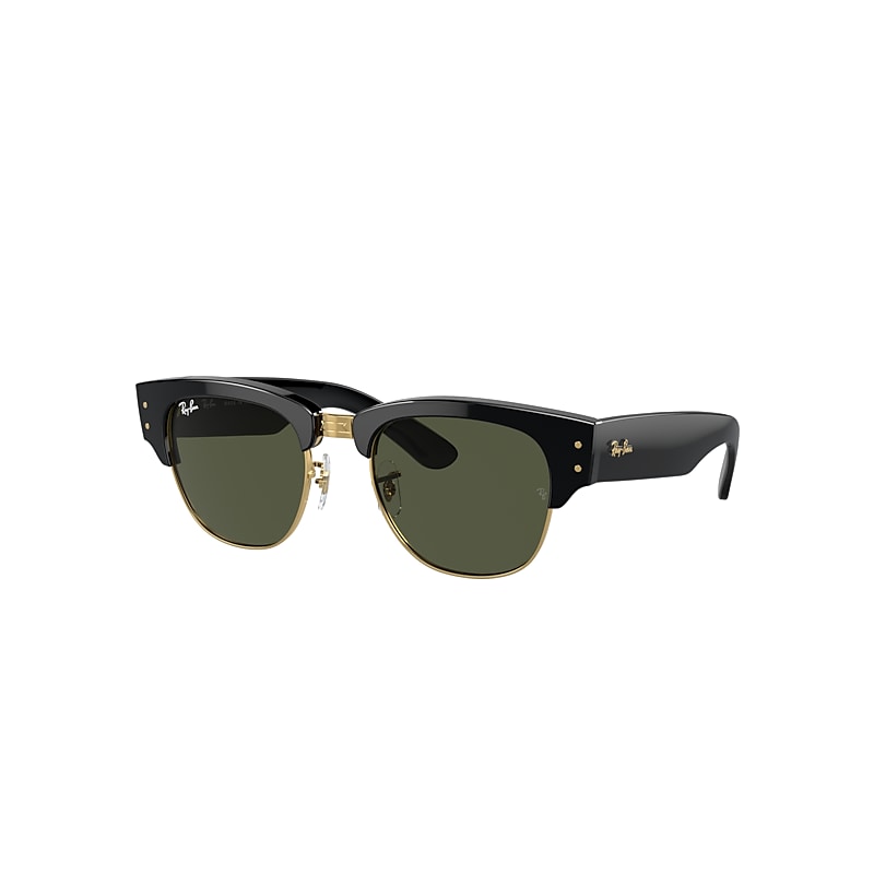 Ray Ban Sunglasses Unisex Mega Clubmaster - Black Frame Green Lenses 53-21