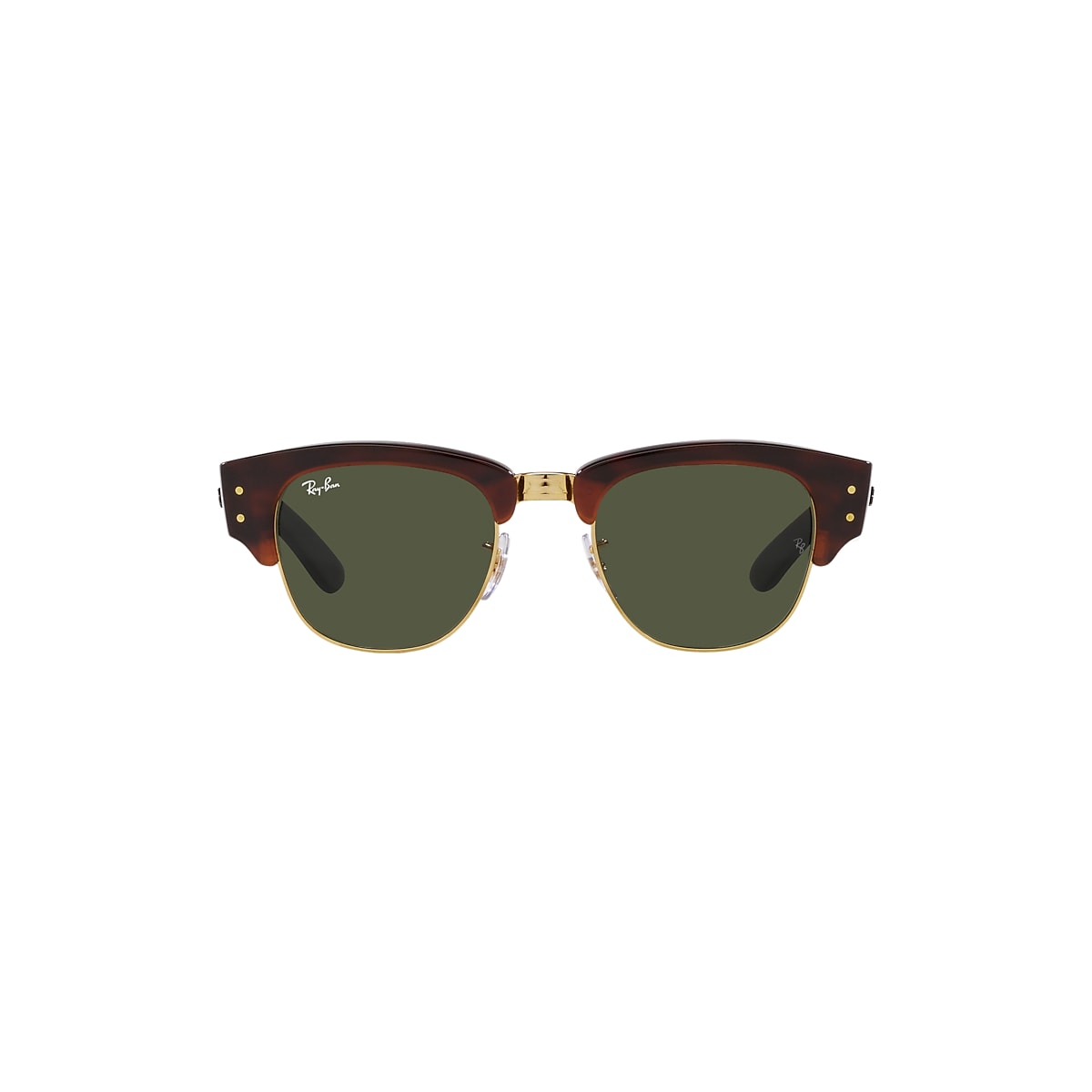 MEGA CLUBMASTER Sunglasses in Tortoise On Gold and Green - RB0316S