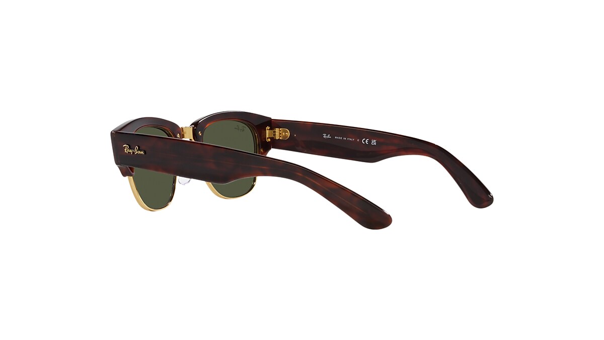 MEGA CLUBMASTER Sunglasses in Tortoise On Gold and Green