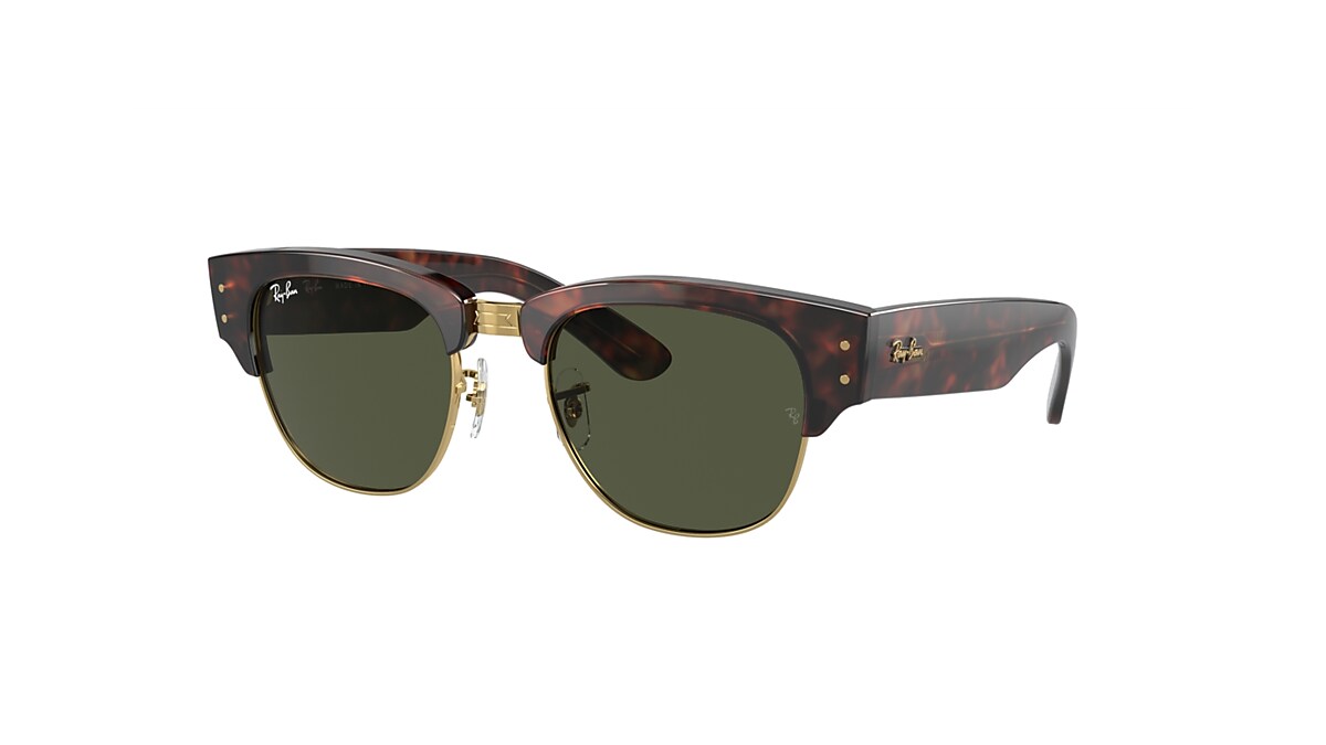 MEGA CLUBMASTER Sunglasses in Tortoise On Gold and Green 