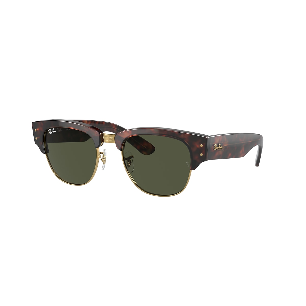 MEGA CLUBMASTER Sunglasses in Tortoise On Gold and Green 