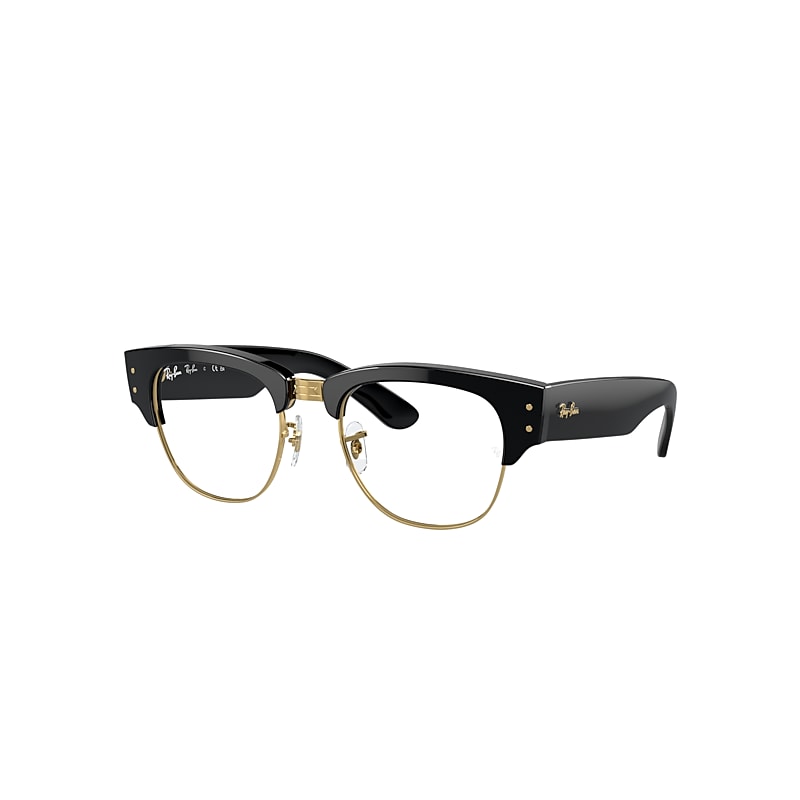 Ray Ban Eyeglasses Unisex Mega Clubmaster Optics - Black Frame Demo Lens Lenses Polarized 50-21