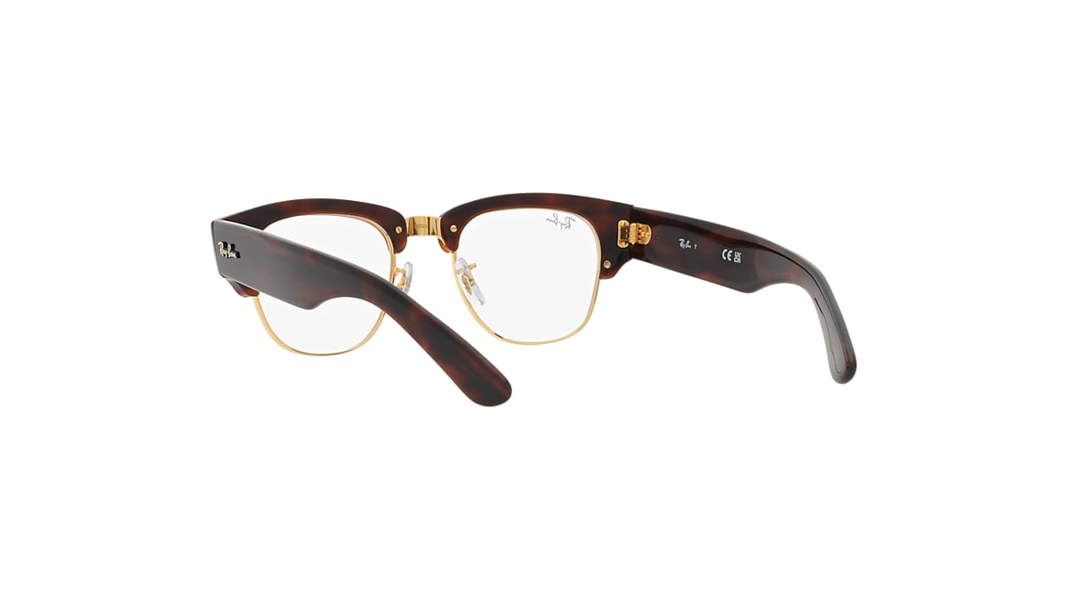 MEGA CLUBMASTER OPTICS Eyeglasses with Tortoise On Gold Frame 