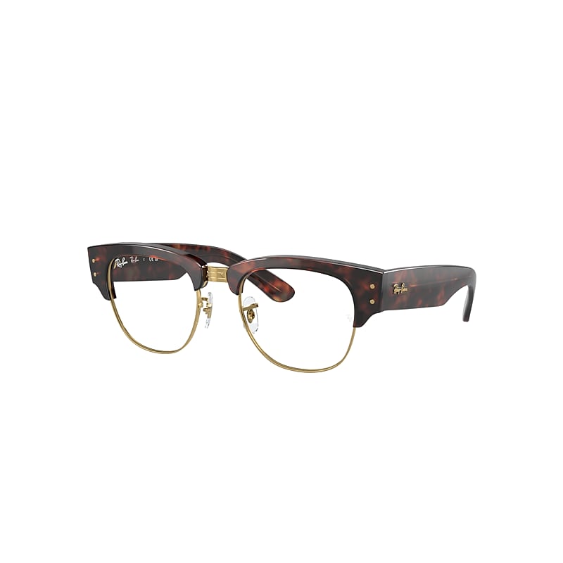 Ray Ban Eyeglasses Unisex Mega Clubmaster Optics - Tortoise Frame Demo Lens Lenses Polarized 50-21