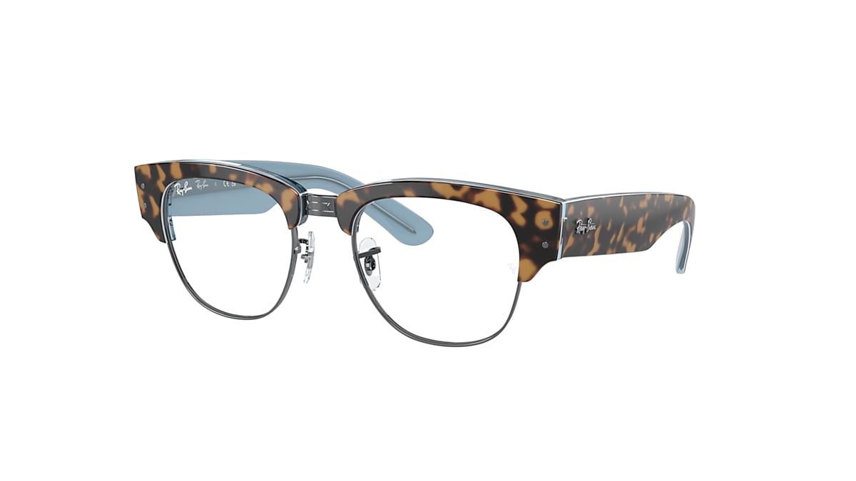 MEGA CLUBMASTER OPTICS Eyeglasses with Havana On Blue On 