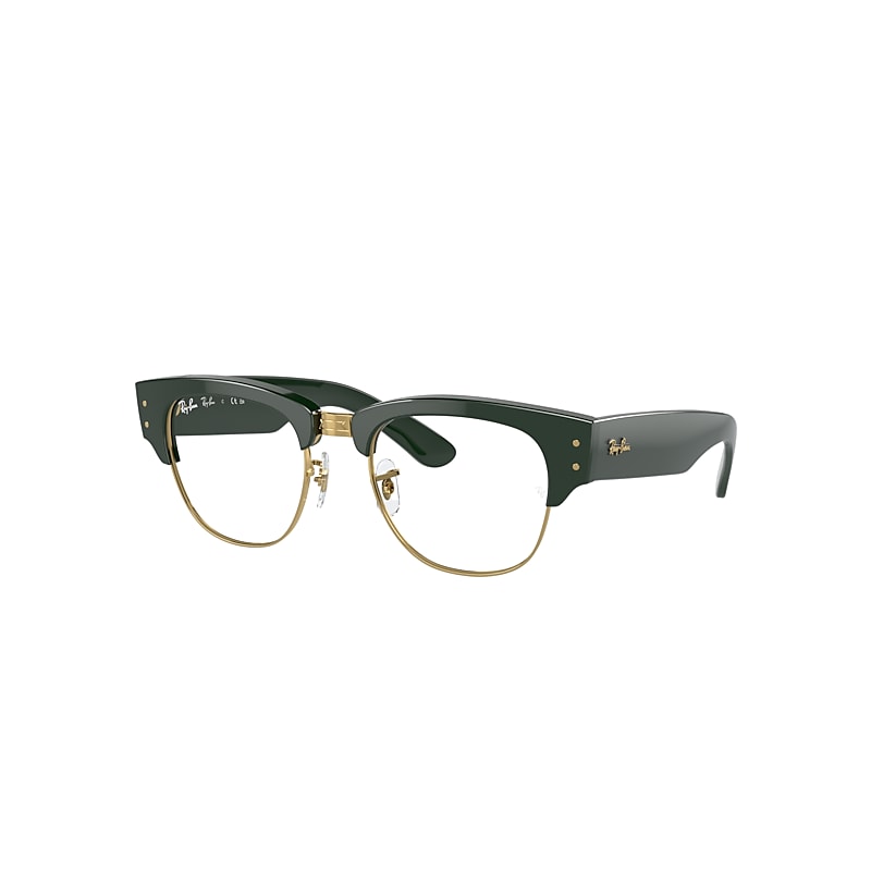 Ray Ban Eyeglasses Unisex Mega Clubmaster Optics - Green Frame Clear Lenses Polarized 50-21