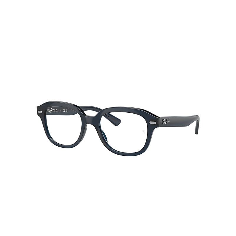 Ray Ban Eyeglasses Unisex Erik Optics - Opal Dark Blue Frame Clear Lenses Polarized 51-19 In Opal Dark Blue