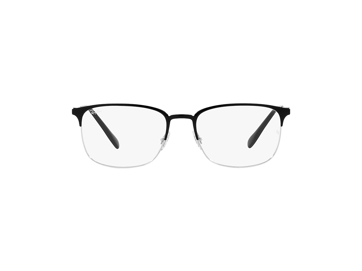 RB6494 OPTICS Eyeglasses with Black On Silver Frame - RB6494