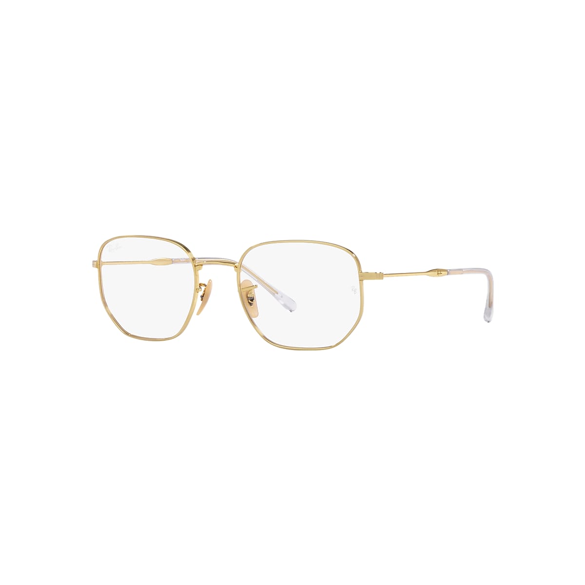 Ray-Ban Eyeglasses Rb6496 Optics Gold Frame Clear Lenses