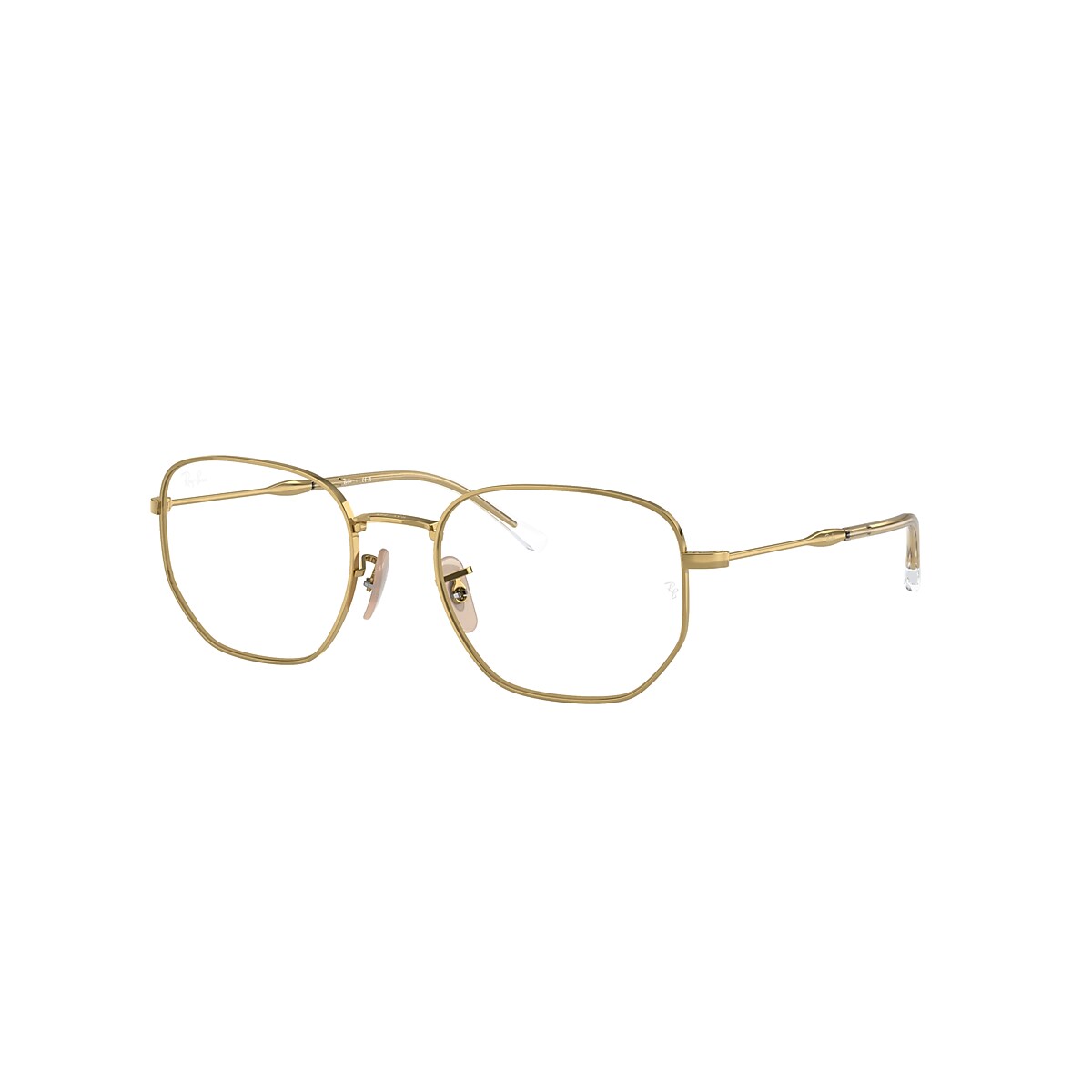 Ray-Ban Eyeglasses Rb6496 Optics Gold Frame Clear Lenses